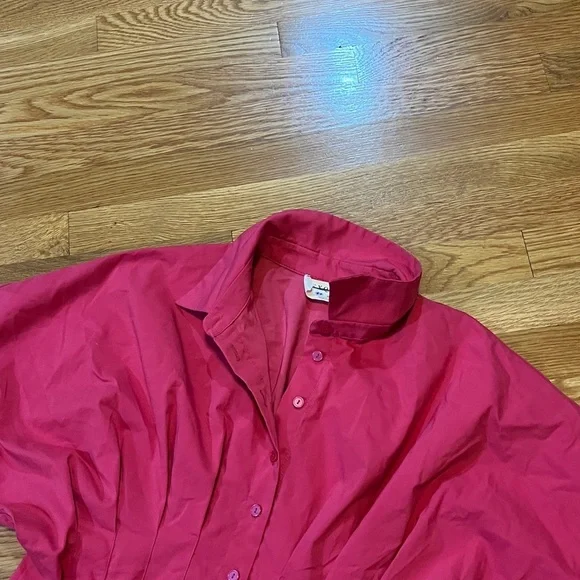 Anthropologie x Exquise The Tobie Button-Front Pleated Shirt Dress Size XL NWT - Picture 10 of 11